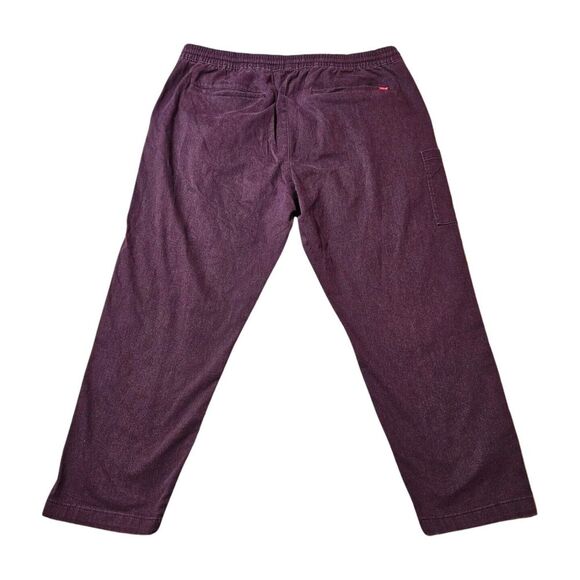 Levi's Taper Pull On Bay Berry Warm Brushed Melange Jogger Pants Men's XXL - Picture 4 of 6
